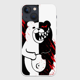 Чехол для iPhone 13 mini с принтом Monokuma вторая сущность ,  |  | ahegao | anime | bear | blood | danganronpa | derector | despair | girls | happy | havoc | manga | monokuma | panda | red | robot | trigger | ultra | аниме | ахегао | директор | кровь | манга | медведь | монокума | панда | робот