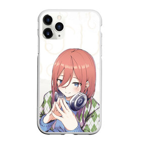 Чехол для iPhone 11 Pro матовый с принтом Накано , Силикон |  | anime | go toubun no hanayome | manga | the quintessential quintuplets | аниме | ёцуба | итика | ицуки | манга | мику | накано | нино | пять невест | футаро уэсуги