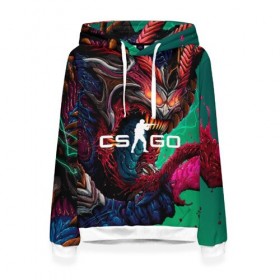 Женская толстовка 3D с принтом CS GO hyper beast skin , 100% полиэстер  | двухслойный капюшон со шнурком для регулировки, мягкие манжеты на рукавах и по низу толстовки, спереди карман-кенгуру с мягким внутренним слоем. | beast | counterstike | csgo | hyper | hyperbeast | m4a1s | steam | винтовка | контра | кс | ксго | шмотки