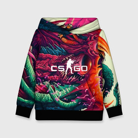 Детская толстовка 3D с принтом CS GO  hyper beast skin , 100% полиэстер | двухслойный капюшон со шнурком для регулировки, мягкие манжеты на рукавах и по низу толстовки, спереди карман-кенгуру с мягким внутренним слоем | Тематика изображения на принте: beast | counterstike | csgo | hyper | hyperbeast | m4a1s | steam | винтовка | контра | кс | ксго | шмотки