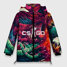 Женская зимняя куртка 3D с принтом CS GO hyper beast skin , верх — 100% полиэстер; подкладка — 100% полиэстер; утеплитель — 100% полиэстер | длина ниже бедра, силуэт Оверсайз. Есть воротник-стойка, отстегивающийся капюшон и ветрозащитная планка. 

Боковые карманы с листочкой на кнопках и внутренний карман на молнии | beast | counterstike | csgo | hyper | hyperbeast | m4a1s | steam | винтовка | контра | кс | ксго | шмотки