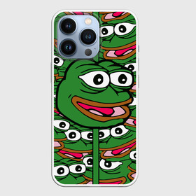 Чехол для iPhone 13 Pro с принтом Good   Sad frog ,  |  | bad | dab | frog | good | kek | pepe | sad | кек | лягушка | мем | мемы | пепе | со смыслом | фрог