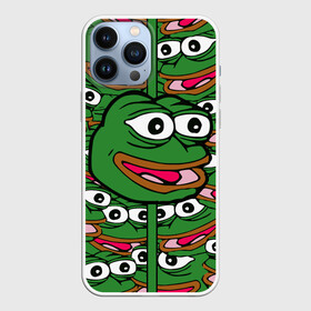 Чехол для iPhone 13 Pro Max с принтом Good   Sad frog ,  |  | Тематика изображения на принте: bad | dab | frog | good | kek | pepe | sad | кек | лягушка | мем | мемы | пепе | со смыслом | фрог