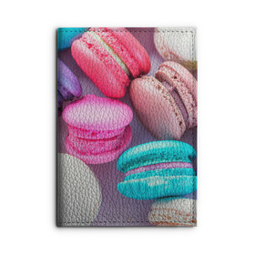 Обложка для автодокументов с принтом Macaroons , натуральная кожа |  размер 19,9*13 см; внутри 4 больших “конверта” для документов и один маленький отдел — туда идеально встанут права | almond | cookie | dessert | food | macaroons | maccarone | maccherone | десерт | еда | макарон | макарони | макароны | макарун | макаруны | миндаль | миндальный | орех | печенье | сладкое | сладости