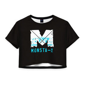 Женская футболка Cropp-top с принтом MONSTA X , 100% полиэстер | круглая горловина, длина футболки до линии талии, рукава с отворотами | h.one | hoseok | hyungwon | hyunwoo | i.m | jooheon | kihyun | lee | minhyuk | monsta | shin | shownu | son | wonho | x | айэм | вонхо | кихён | минхёк | сон | хёнвон | хёну | хосок | чжухон | шин | шону