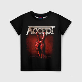Детская футболка 3D с принтом Accept , 100% гипоаллергенный полиэфир | прямой крой, круглый вырез горловины, длина до линии бедер, чуть спущенное плечо, ткань немного тянется | Тематика изображения на принте: accept | heavy metal | power metal | группы | метал | музыка | пауэр метал | рок | хэви метал
