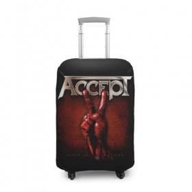 Чехол для чемодана 3D с принтом Accept , 86% полиэфир, 14% спандекс | двустороннее нанесение принта, прорези для ручек и колес | accept | heavy metal | power metal | группы | метал | музыка | пауэр метал | рок | хэви метал