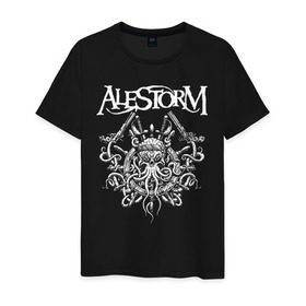 Мужская футболка хлопок с принтом Alestorm , 100% хлопок | прямой крой, круглый вырез горловины, длина до линии бедер, слегка спущенное плечо. | alestorm | metal | группы | метал | музыка | пауэр метал | рок | фолк метал | хэви метал