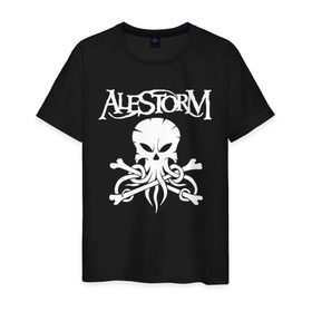 Мужская футболка хлопок с принтом Alestorm , 100% хлопок | прямой крой, круглый вырез горловины, длина до линии бедер, слегка спущенное плечо. | alestorm | metal | группы | метал | музыка | пауэр метал | рок | фолк метал | хэви метал