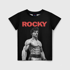 Детская футболка 3D с принтом ROCKY , 100% гипоаллергенный полиэфир | прямой крой, круглый вырез горловины, длина до линии бедер, чуть спущенное плечо, ткань немного тянется | Тематика изображения на принте: creed | jordan | lundgren | mix fight | mixfight | stallone | ufc | бальбоа | бокс | джордан | крид | лундгрен | мышцы | ринг | роки | рокки | сильвестр | сталлоне | сталоне