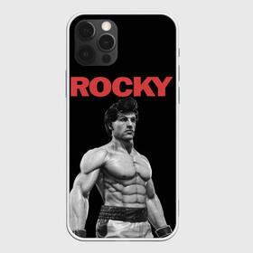 Чехол для iPhone 12 Pro с принтом ROCKY , силикон | область печати: задняя сторона чехла, без боковых панелей | creed | jordan | lundgren | mix fight | mixfight | stallone | ufc | бальбоа | бокс | джордан | крид | лундгрен | мышцы | ринг | роки | рокки | сильвестр | сталлоне | сталоне