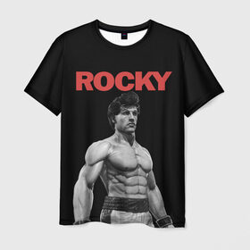 Мужская футболка 3D с принтом ROCKY , 100% полиэфир | прямой крой, круглый вырез горловины, длина до линии бедер | Тематика изображения на принте: creed | jordan | lundgren | mix fight | mixfight | stallone | ufc | бальбоа | бокс | джордан | крид | лундгрен | мышцы | ринг | роки | рокки | сильвестр | сталлоне | сталоне