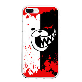 Чехол для iPhone 7Plus/8 Plus матовый с принтом MONOKUMA Blood , Силикон | Область печати: задняя сторона чехла, без боковых панелей | ahegao | anime | bear | blood | danganronpa | derector | despair | girls | happy | havoc | manga | monokuma | panda | red | robot | trigger | ultra | аниме | ахегао | директор | кровь | манга | медведь | монокума | панда | робот