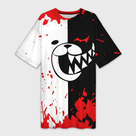 Платье-футболка 3D с принтом MONOKUMA Blood ,  |  | ahegao | anime | bear | blood | danganronpa | derector | despair | girls | happy | havoc | manga | monokuma | panda | red | robot | trigger | ultra | аниме | ахегао | директор | кровь | манга | медведь | монокума | панда | робот
