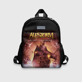 Детский рюкзак 3D с принтом Alestorm , 100% полиэстер | лямки с регулируемой длиной, сверху петелька, чтобы рюкзак можно было повесить на вешалку. Основное отделение закрывается на молнию, как и внешний карман. Внутри дополнительный карман. По бокам два дополнительных кармашка | alestorm | metal | группы | метал | музыка | пауэр метал | рок | фолк метал | хэви метал