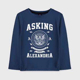 Детский лонгслив хлопок с принтом Asking Alexandria , 100% хлопок | круглый вырез горловины, полуприлегающий силуэт, длина до линии бедер | asking alexandria | аскинг александриа | группы | метал | музыка | рок | хэви метал | электроникор