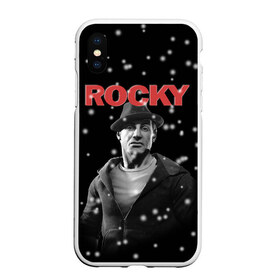 Чехол для iPhone XS Max матовый с принтом Old Rocky , Силикон | Область печати: задняя сторона чехла, без боковых панелей | creed | jordan | lundgren | mix fight | mixfight | stallone | ufc | бальбоа | бокс | джордан | крид | лундгрен | мышцы | ринг | роки | рокки | сильвестр | сталлоне | сталоне