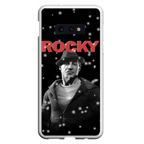 Чехол для Samsung S10E с принтом Old Rocky , Силикон | Область печати: задняя сторона чехла, без боковых панелей | creed | jordan | lundgren | mix fight | mixfight | stallone | ufc | бальбоа | бокс | джордан | крид | лундгрен | мышцы | ринг | роки | рокки | сильвестр | сталлоне | сталоне