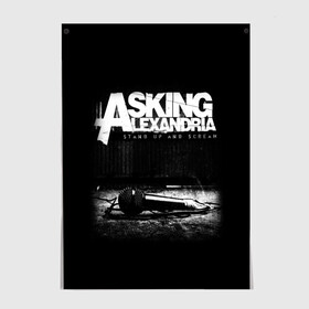 Постер с принтом Asking Alexandria , 100% бумага
 | бумага, плотность 150 мг. Матовая, но за счет высокого коэффициента гладкости имеет небольшой блеск и дает на свету блики, но в отличии от глянцевой бумаги не покрыта лаком | asking alexandria | аскинг александриа | группы | метал | музыка | рок | хэви метал | электроникор