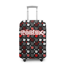 Чехол для чемодана 3D с принтом Roblox , 86% полиэфир, 14% спандекс | двустороннее нанесение принта, прорези для ручек и колес | game | gamer | logo | roblox | игры | логотип | роблокс