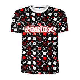 Мужская футболка 3D спортивная с принтом Roblox , 100% полиэстер с улучшенными характеристиками | приталенный силуэт, круглая горловина, широкие плечи, сужается к линии бедра | game | gamer | logo | roblox | игры | логотип | роблокс