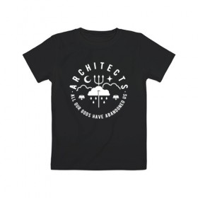 Детская футболка хлопок с принтом Architects , 100% хлопок | круглый вырез горловины, полуприлегающий силуэт, длина до линии бедер | 