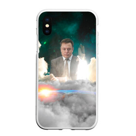 Чехол для iPhone XS Max матовый с принтом Elon Musk Thinker (Илон Маск) , Силикон | Область печати: задняя сторона чехла, без боковых панелей | elon musk | space | space x | tesla | дым | илон маск | инопланетяне | космос | личность | мыслитель | облака | планета | ракета | спейс | тесла | философ | шаттл