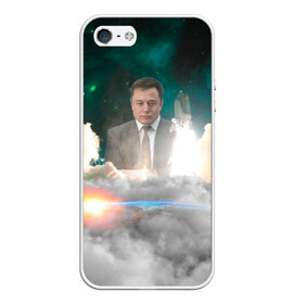 Чехол для iPhone 5/5S матовый с принтом Elon Musk Thinker (Илон Маск) , Силикон | Область печати: задняя сторона чехла, без боковых панелей | elon musk | space | space x | tesla | дым | илон маск | инопланетяне | космос | личность | мыслитель | облака | планета | ракета | спейс | тесла | философ | шаттл