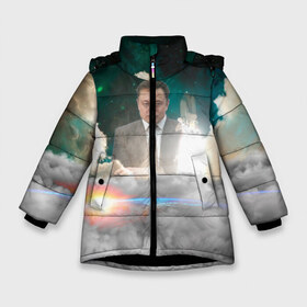 Зимняя куртка для девочек 3D с принтом Elon Musk Thinker (Илон Маск) , ткань верха — 100% полиэстер; подклад — 100% полиэстер, утеплитель — 100% полиэстер. | длина ниже бедра, удлиненная спинка, воротник стойка и отстегивающийся капюшон. Есть боковые карманы с листочкой на кнопках, утяжки по низу изделия и внутренний карман на молнии. 

Предусмотрены светоотражающий принт на спинке, радужный светоотражающий элемент на пуллере молнии и на резинке для утяжки. | elon musk | space | space x | tesla | дым | илон маск | инопланетяне | космос | личность | мыслитель | облака | планета | ракета | спейс | тесла | философ | шаттл