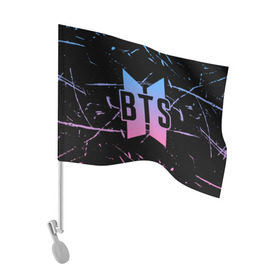 Флаг для автомобиля с принтом BTS LOVE YOURSELF , 100% полиэстер | Размер: 30*21 см | bangtan boys | bt21 | bts | bts army | bts stickers | j hope | jimin | jin | jungkook | k pop | rap monster | rapmon | suga | v | бтс | корея | стикеры bts