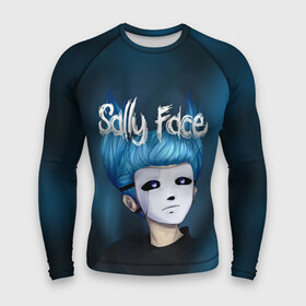 Мужской рашгард 3D с принтом SALLY FACE ,  |  | blue | face | fisher | game | games | gizmo | hair | larry | mask | sally | волосы | гизмо | голубые | игра | игры | ларри | маска | протез | сали | салли | синие | синий | триллер | ужасы | фейс | фишер | фэйс | хоррор