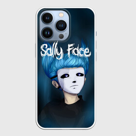 Чехол для iPhone 13 Pro с принтом SALLY FACE ,  |  | blue | face | fisher | game | games | gizmo | hair | larry | mask | sally | волосы | гизмо | голубые | игра | игры | ларри | маска | протез | сали | салли | синие | синий | триллер | ужасы | фейс | фишер | фэйс | хоррор