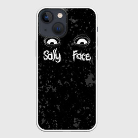 Чехол для iPhone 13 mini с принтом SALLY FACE Eyes ,  |  | Тематика изображения на принте: blue | face | fisher | game | games | gizmo | hair | larry | mask | sally | волосы | гизмо | голубые | игра | игры | ларри | маска | протез | сали | салли | синие | синий | триллер | ужасы | фейс | фишер | фэйс | хоррор