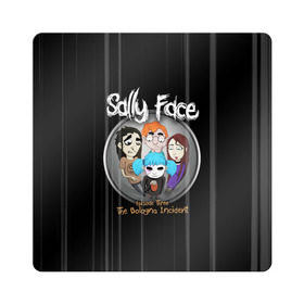 Магнит виниловый Квадрат с принтом Sally Face Episode Three , полимерный материал с магнитным слоем | размер 9*9 см, закругленные углы | blue | face | fisher | game | games | gizmo | hair | larry | mask | sally | волосы | гизмо | голубые | игра | игры | ларри | маска | протез | сали | салли | синие | синий | триллер | ужасы | фейс | фишер | фэйс | хоррор