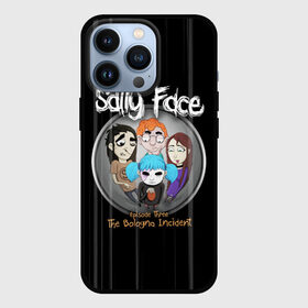 Чехол для iPhone 13 Pro с принтом Sally Face Episode Three ,  |  | Тематика изображения на принте: blue | face | fisher | game | games | gizmo | hair | larry | mask | sally | волосы | гизмо | голубые | игра | игры | ларри | маска | протез | сали | салли | синие | синий | триллер | ужасы | фейс | фишер | фэйс | хоррор