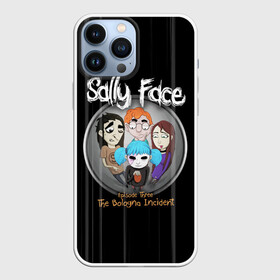 Чехол для iPhone 13 Pro Max с принтом Sally Face Episode Three ,  |  | Тематика изображения на принте: blue | face | fisher | game | games | gizmo | hair | larry | mask | sally | волосы | гизмо | голубые | игра | игры | ларри | маска | протез | сали | салли | синие | синий | триллер | ужасы | фейс | фишер | фэйс | хоррор