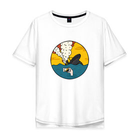 Мужская футболка хлопок Oversize с принтом Social Catastrophe , 100% хлопок | свободный крой, круглый ворот, “спинка” длиннее передней части | айфон | инстаграм | катастрофа | общение | социальная сеть | социум | съемка | титаник | фото