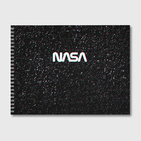 Альбом для рисования с принтом NASA GLITCH SPACE , 100% бумага
 | матовая бумага, плотность 200 мг. | galaxy | nasa | space | space company | star | астрономия | галактика | звезды | космическая компания | космос | наса