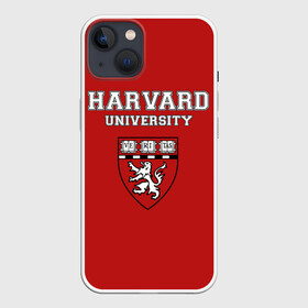 Чехол для iPhone 13 с принтом HARVARD ,  |  | Тематика изображения на принте: гарвард | колледж | студентики | студенты | университет | школа