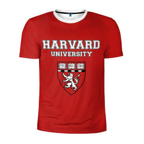 Мужская футболка 3D спортивная с принтом HARVARD , 100% полиэстер с улучшенными характеристиками | приталенный силуэт, круглая горловина, широкие плечи, сужается к линии бедра | гарвард | колледж | студентики | студенты | университет | школа