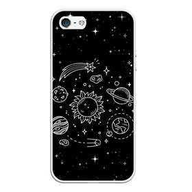 Чехол для iPhone 5/5S матовый с принтом Космос нарисованный , Силикон | Область печати: задняя сторона чехла, без боковых панелей | nasa | астрономия | вселенная | галактика | звёзды | земля | комета | марс | метеорит | небо | планета | планеты | рисунок | сатурн | солнце | спутник | юпитер