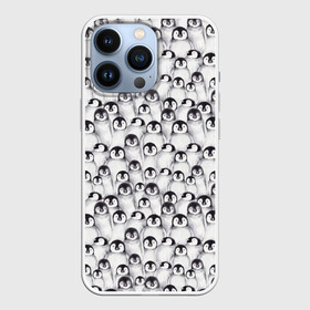 Чехол для iPhone 13 Pro с принтом Пингвинчики ,  |  | животные | лапочка | милый | мимими | паттерн | пингвин | северный полюс
