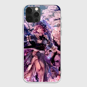 Чехол для iPhone 12 Pro Max с принтом Anime Girl , Силикон |  | anime | girl | аниме | девушка | деревья | платье | сакура | цветы