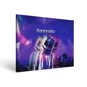 Холст прямоугольный с принтом Marshmello , 100% ПВХ |  | marshmello | диджей | клуб | клубная музыка | маршмеллоу | маршмэлло | маршмэллоу | музыка | электронная