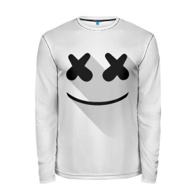 Мужской лонгслив 3D с принтом Marshmello , 100% полиэстер | длинные рукава, круглый вырез горловины, полуприлегающий силуэт | marshmello | диджей | клуб | клубная музыка | маршмеллоу | маршмэлло | маршмэллоу | музыка | электронная