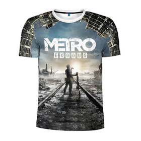 Мужская футболка 3D спортивная с принтом Metro , 100% полиэстер с улучшенными характеристиками | приталенный силуэт, круглая горловина, широкие плечи, сужается к линии бедра | exodus | metro | stalker | артем | исход | метро | сталкер | эксодус