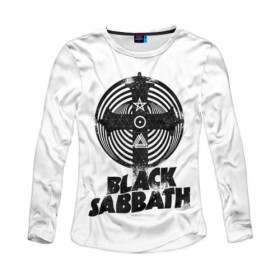 Женский лонгслив 3D с принтом Black Sabbath , 100% полиэстер | длинные рукава, круглый вырез горловины, полуприлегающий силуэт | black sabbath | hard rock | heavy metal | блэк сабат | группы | метал | музыка | оззи осборн | рок | хард рок | хэви метал