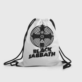 Рюкзак-мешок 3D с принтом Black Sabbath , 100% полиэстер | плотность ткани — 200 г/м2, размер — 35 х 45 см; лямки — толстые шнурки, застежка на шнуровке, без карманов и подкладки | black sabbath | hard rock | heavy metal | блэк сабат | группы | метал | музыка | оззи осборн | рок | хард рок | хэви метал