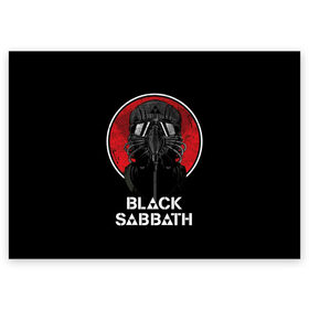 Поздравительная открытка с принтом Black Sabbath , 100% бумага | плотность бумаги 280 г/м2, матовая, на обратной стороне линовка и место для марки
 | Тематика изображения на принте: black sabbath | hard rock | heavy metal | блэк сабат | группы | метал | музыка | оззи осборн | рок | хард рок | хэви метал