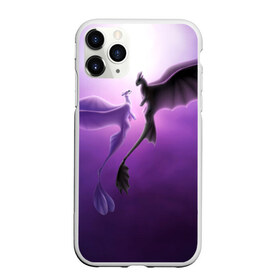 Чехол для iPhone 11 Pro матовый с принтом как приручить дракона , Силикон |  | light fury | night fury | беззубик | дракон | как приручить дракона | ночная фурия